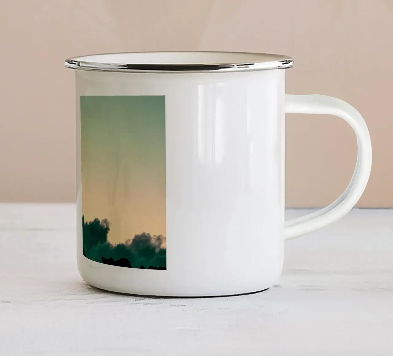 peaceful twilight tazza in smalto da prindy