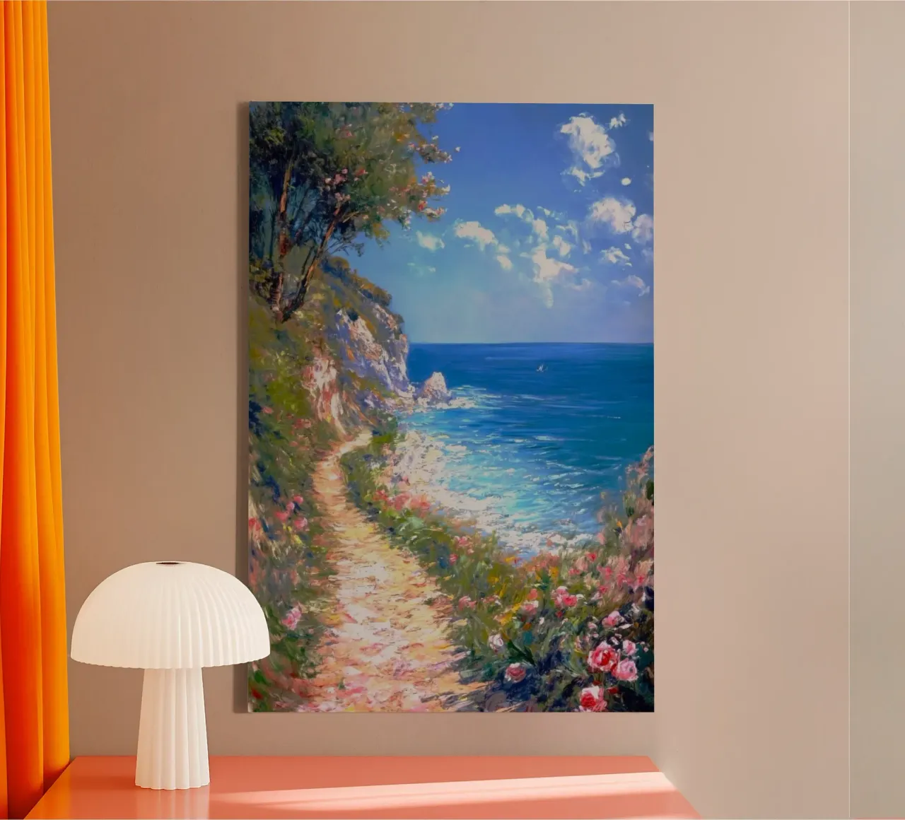 coastal nature trail Leinwand von Histrol