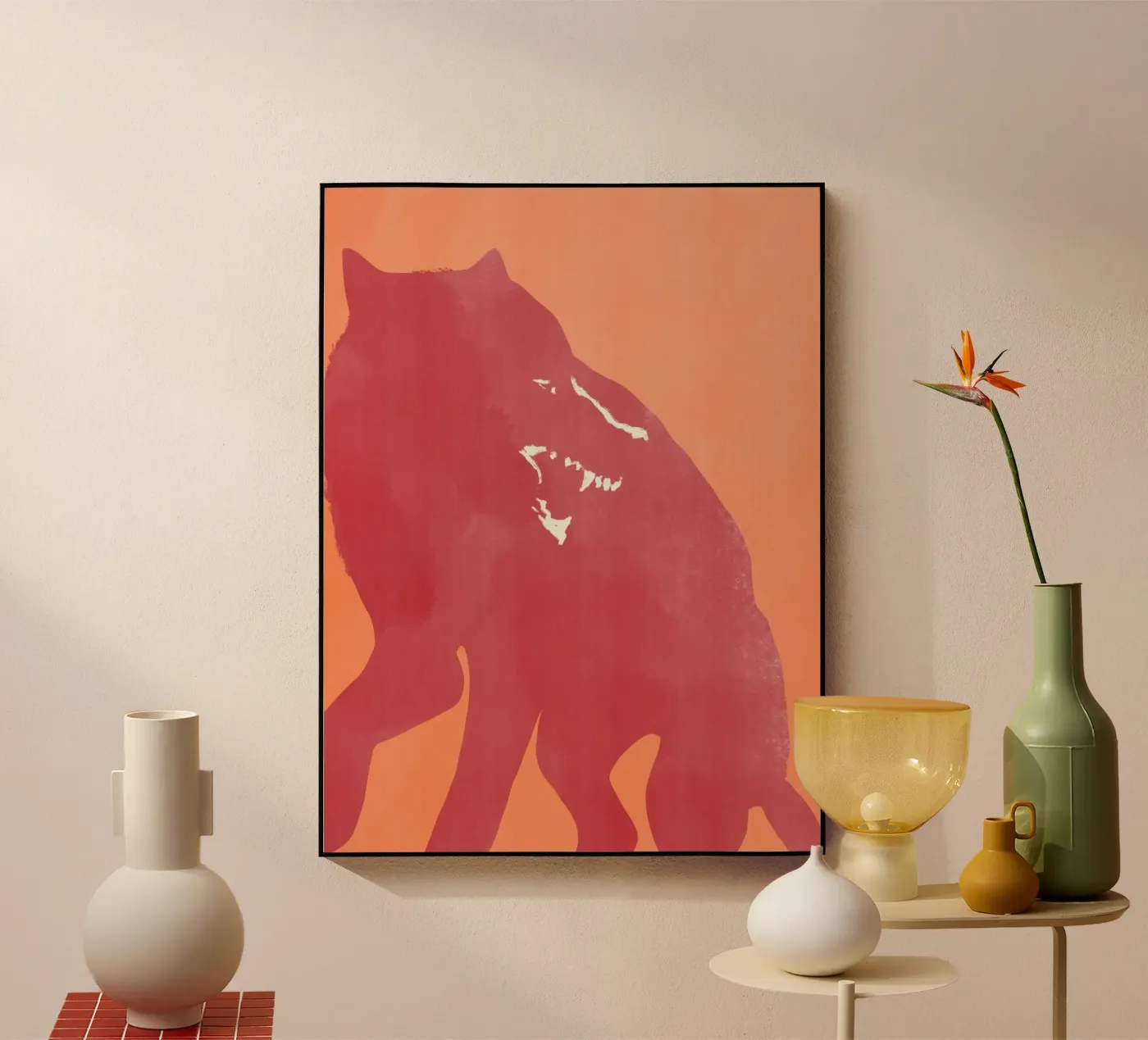 Woede acryl van Little Dean