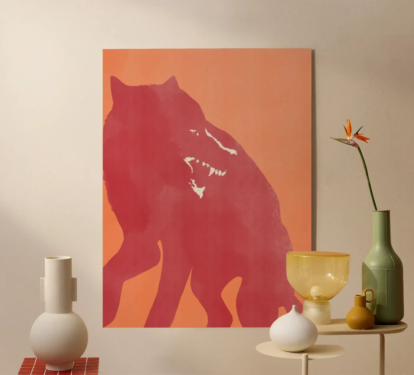 Woede acryl van Little Dean