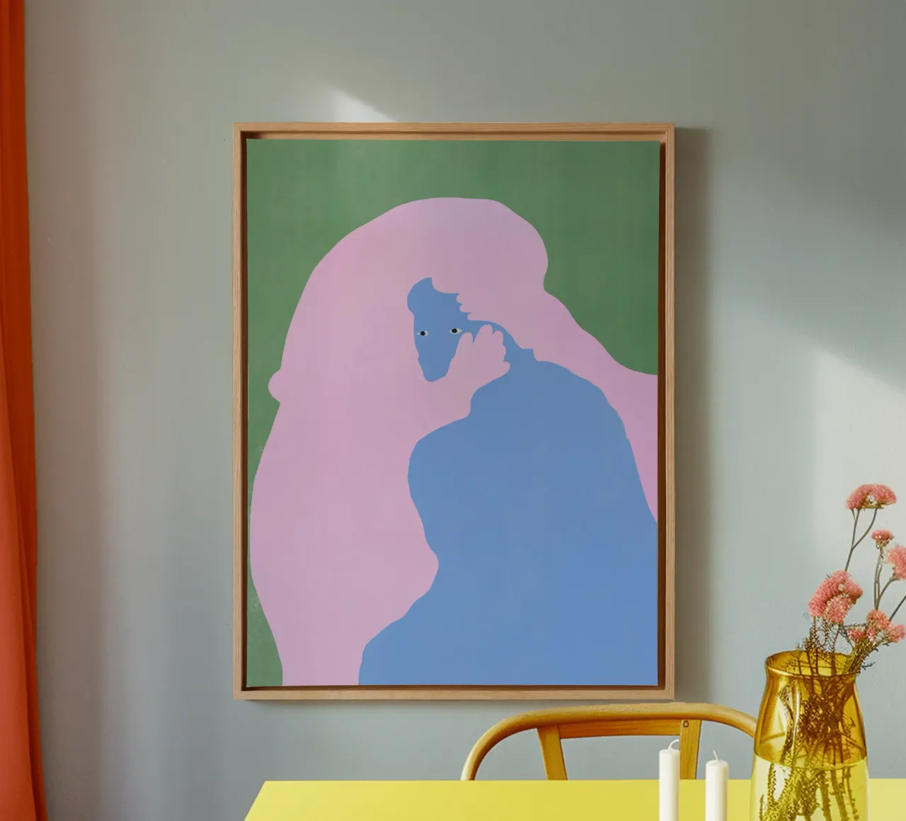 Minimal figure 17 canvas by Little Dean