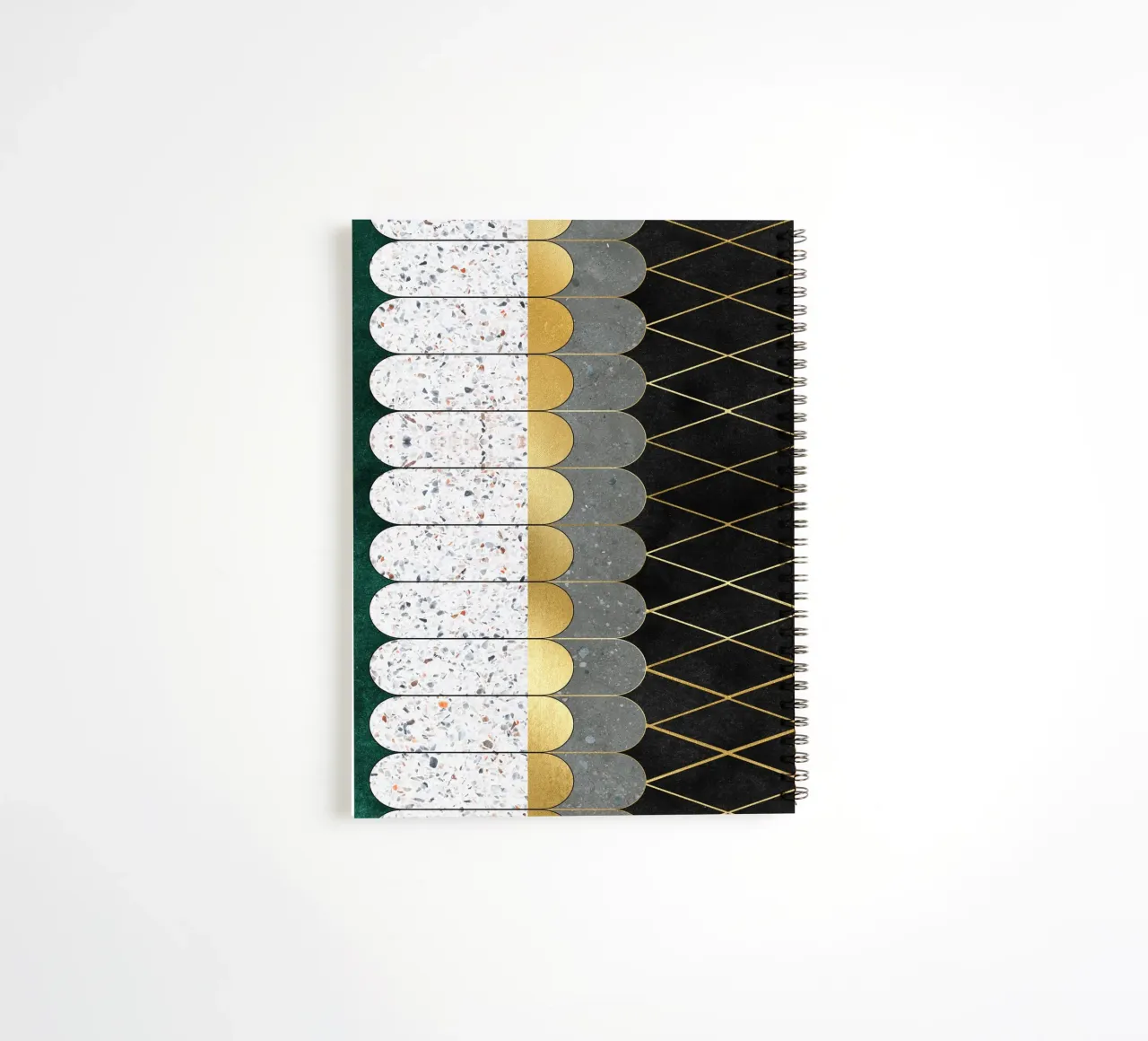 modern abstract art xl diario ad anelli da vintageshop