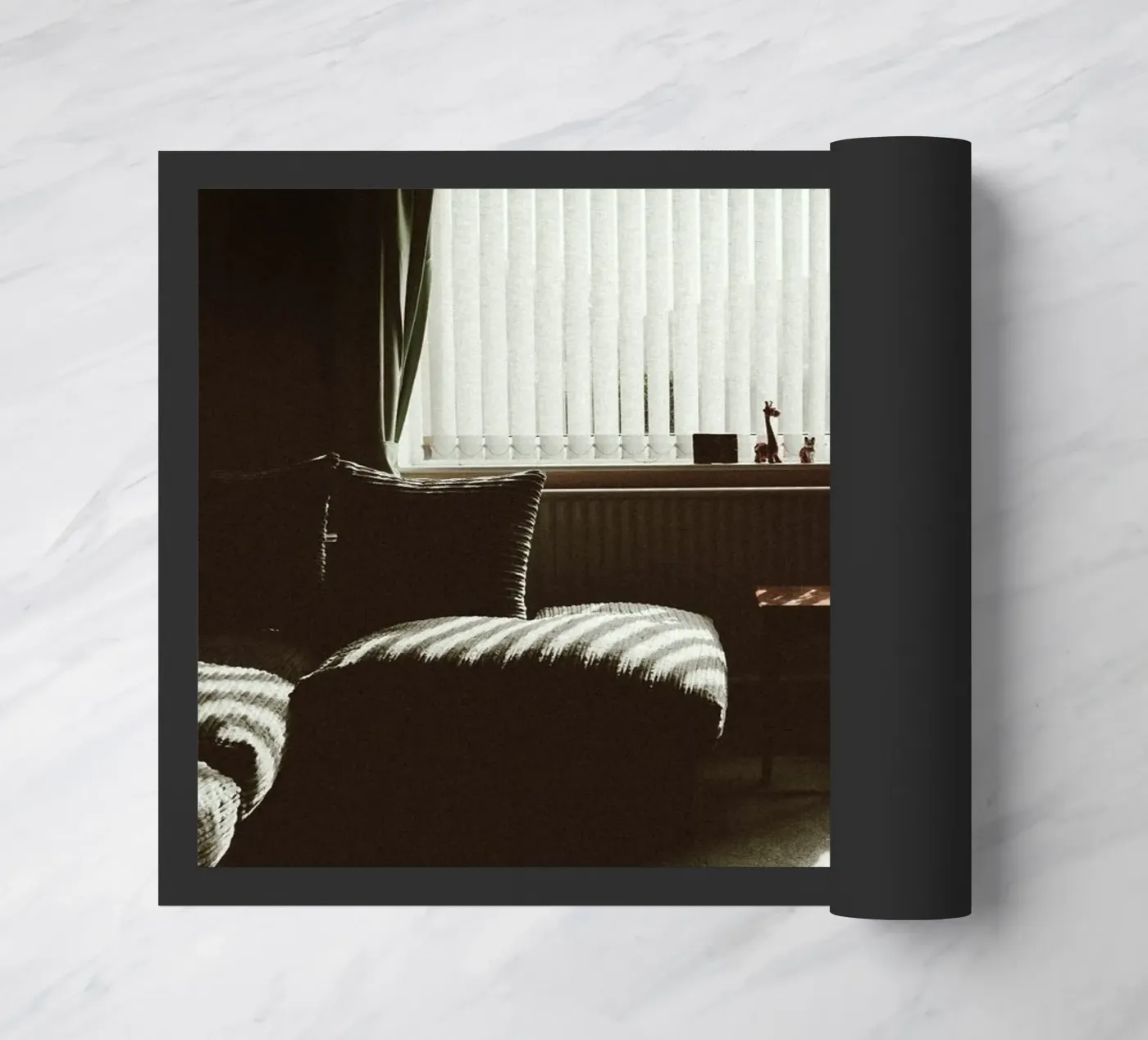 iving room couch doormat by twillight