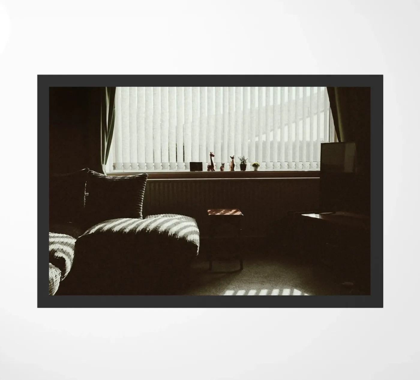 iving room couch doormat by twillight