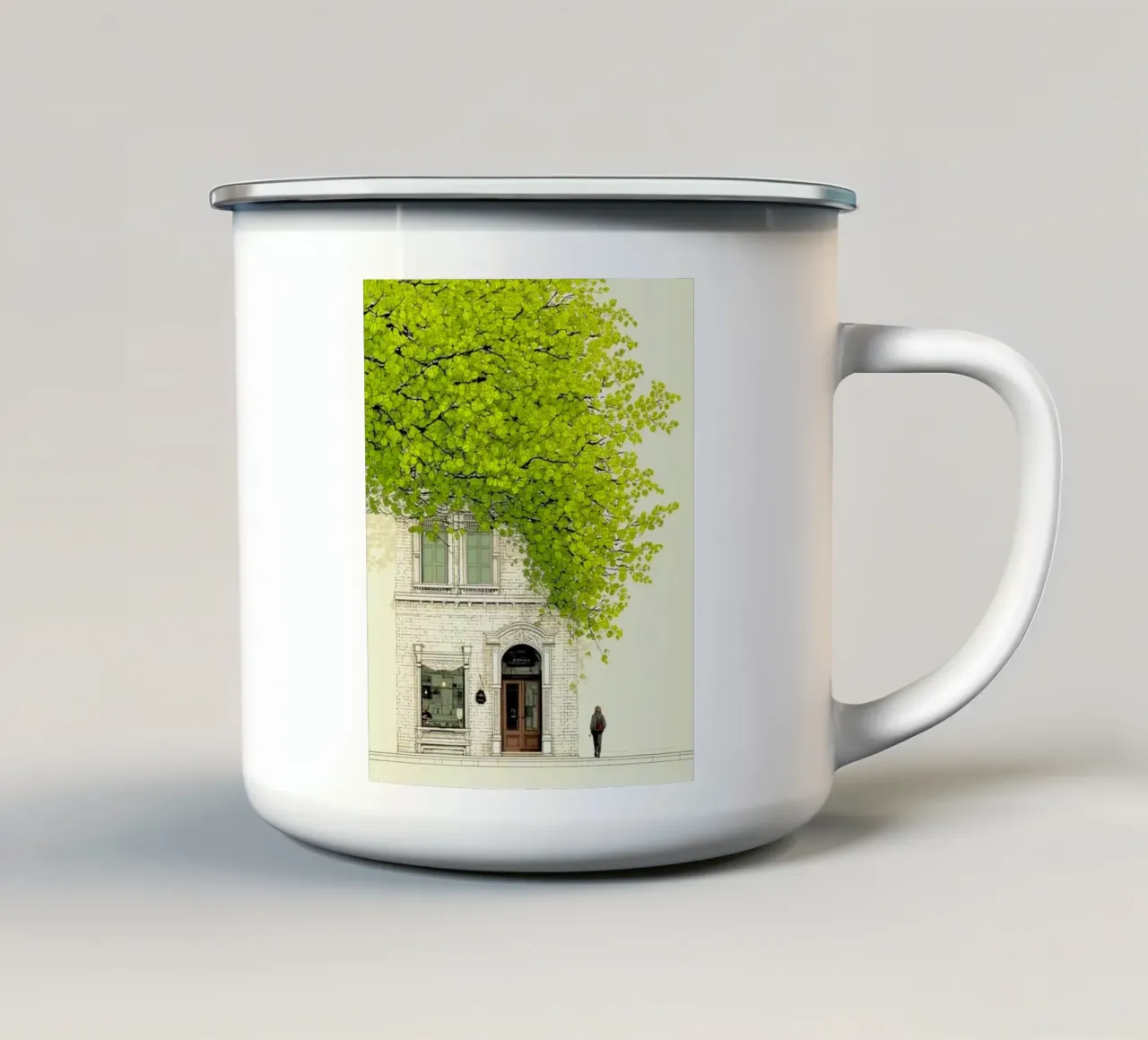 sidewalk person tazza in smalto da Histrol