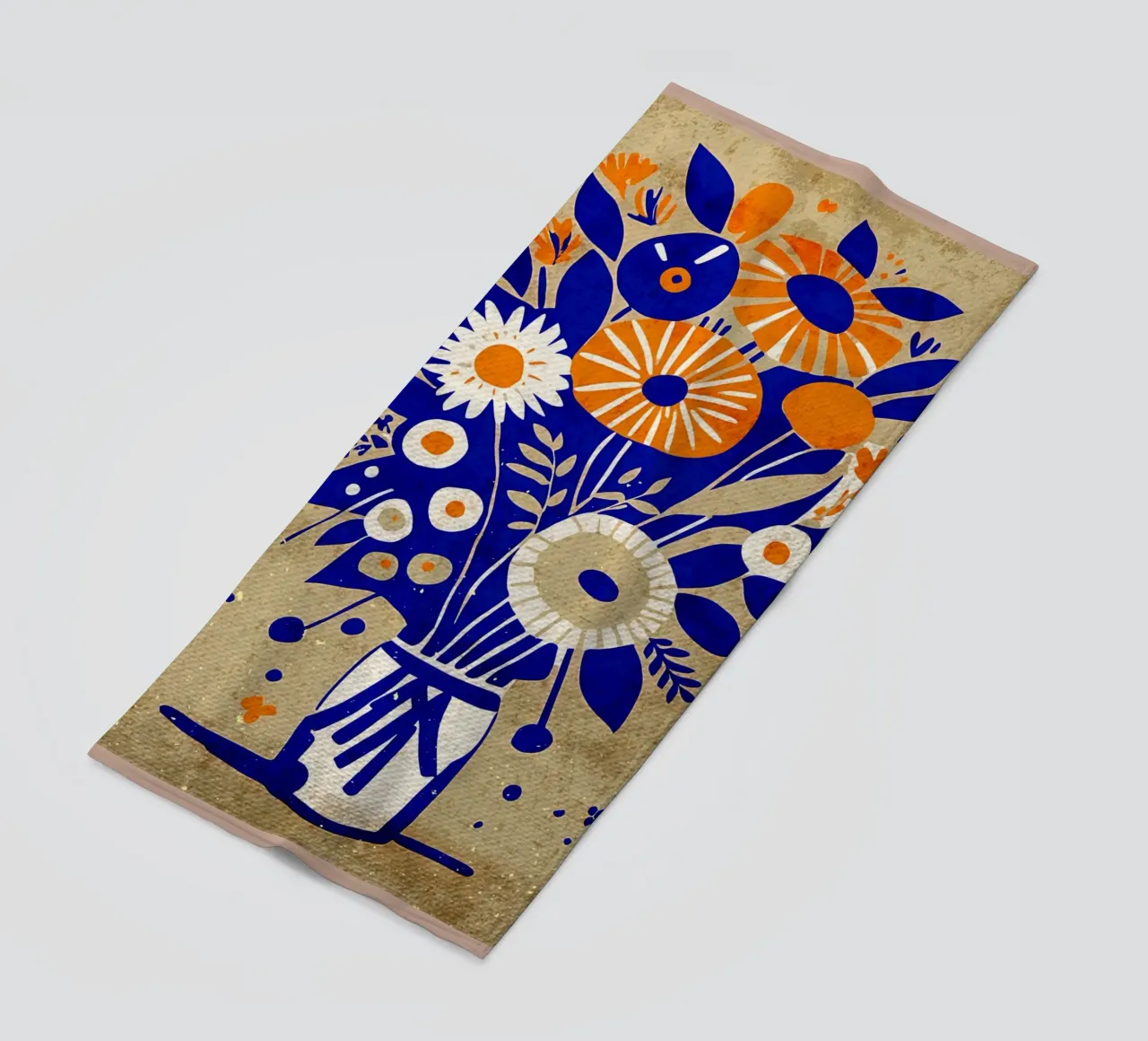 Bouquet di fiori Evelyn telo mare da Modern Geometry