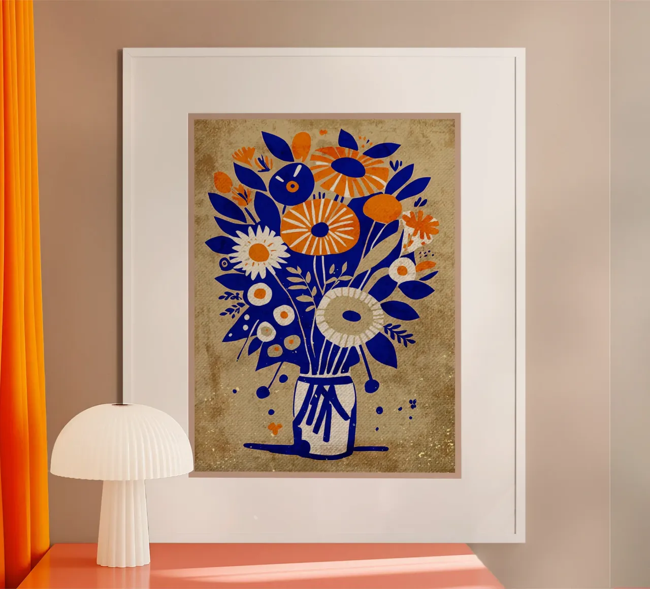 Bouquet di fiori Evelyn carta hahnemühle da Modern Geometry