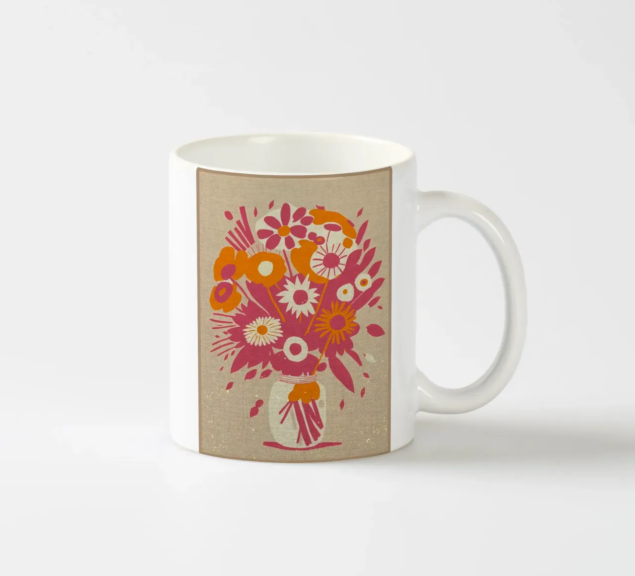 Luna Bouquet di fiori tazza in ceramica da Modern Geometry