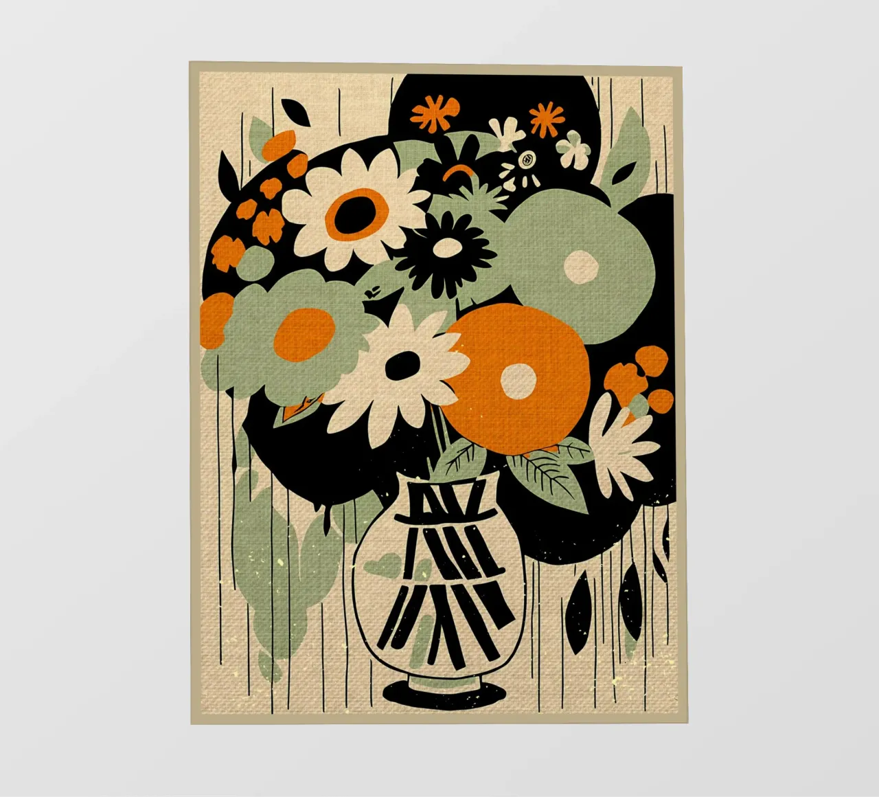Bouquet di fiori Mia telo in pvc da Modern Geometry
