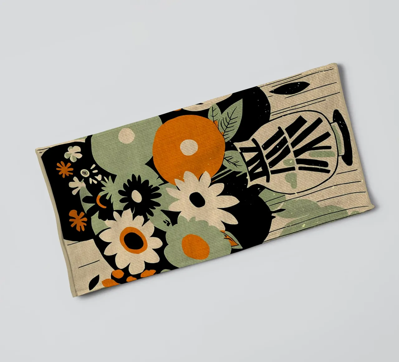 Bouquet di fiori Mia asciugamano da bagno da Modern Geometry