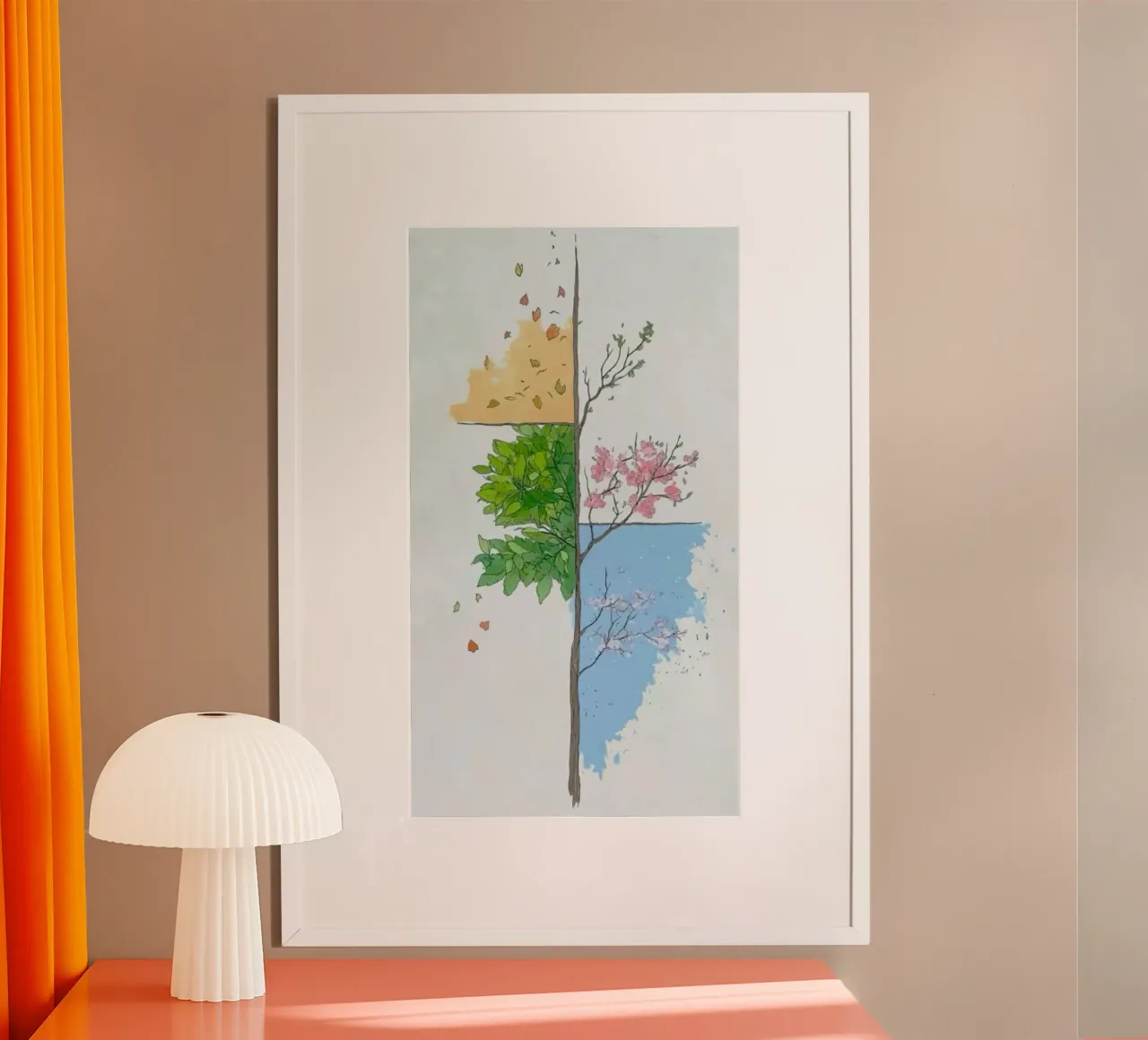 seasons colum poster con telaio in plastica da Histrol