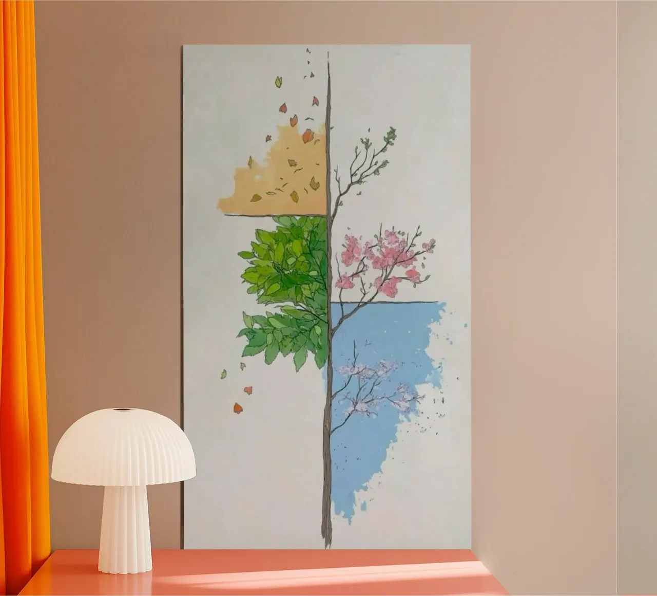 seasons colum poster con telaio in plastica da Histrol