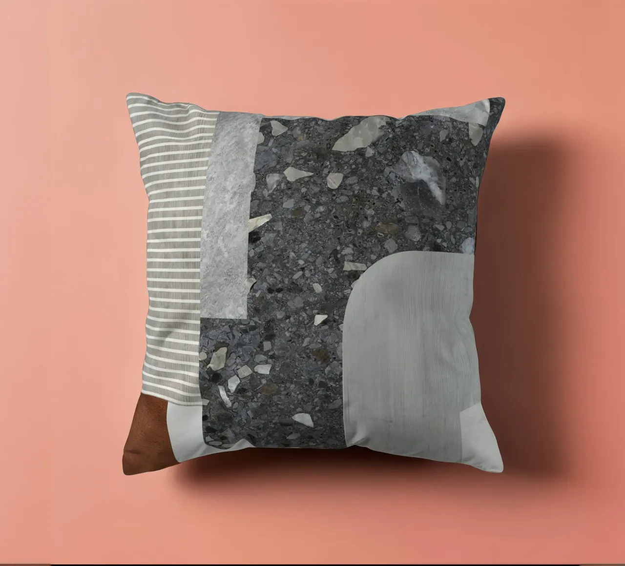 modern abstract art concrete cuscino da vintageshop