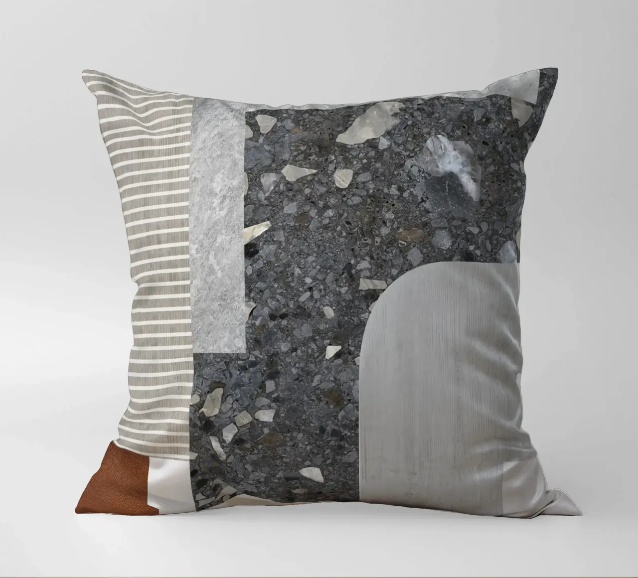 modern abstract art concrete cuscino da vintageshop