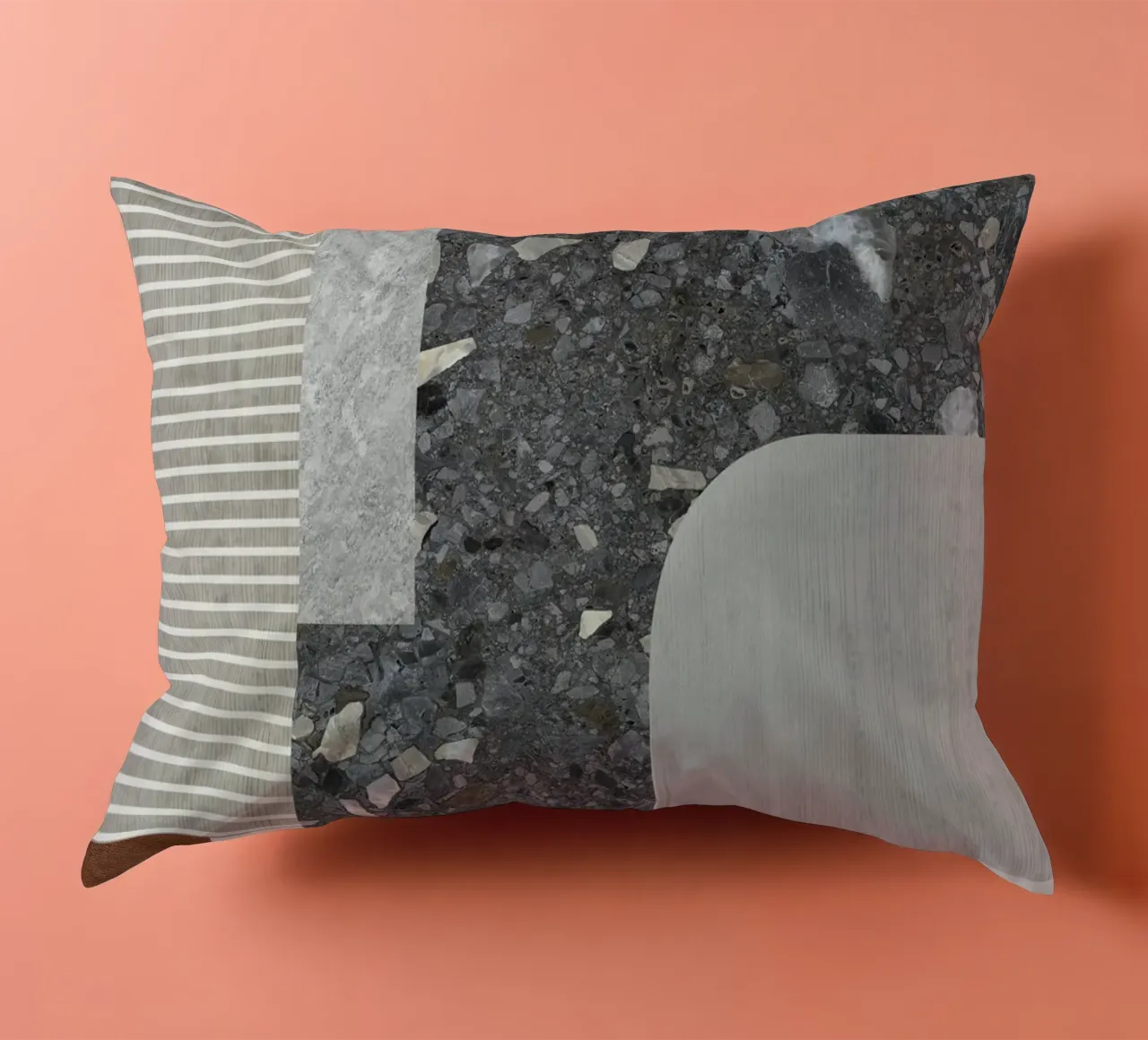 modern abstract art concrete cuscino da vintageshop