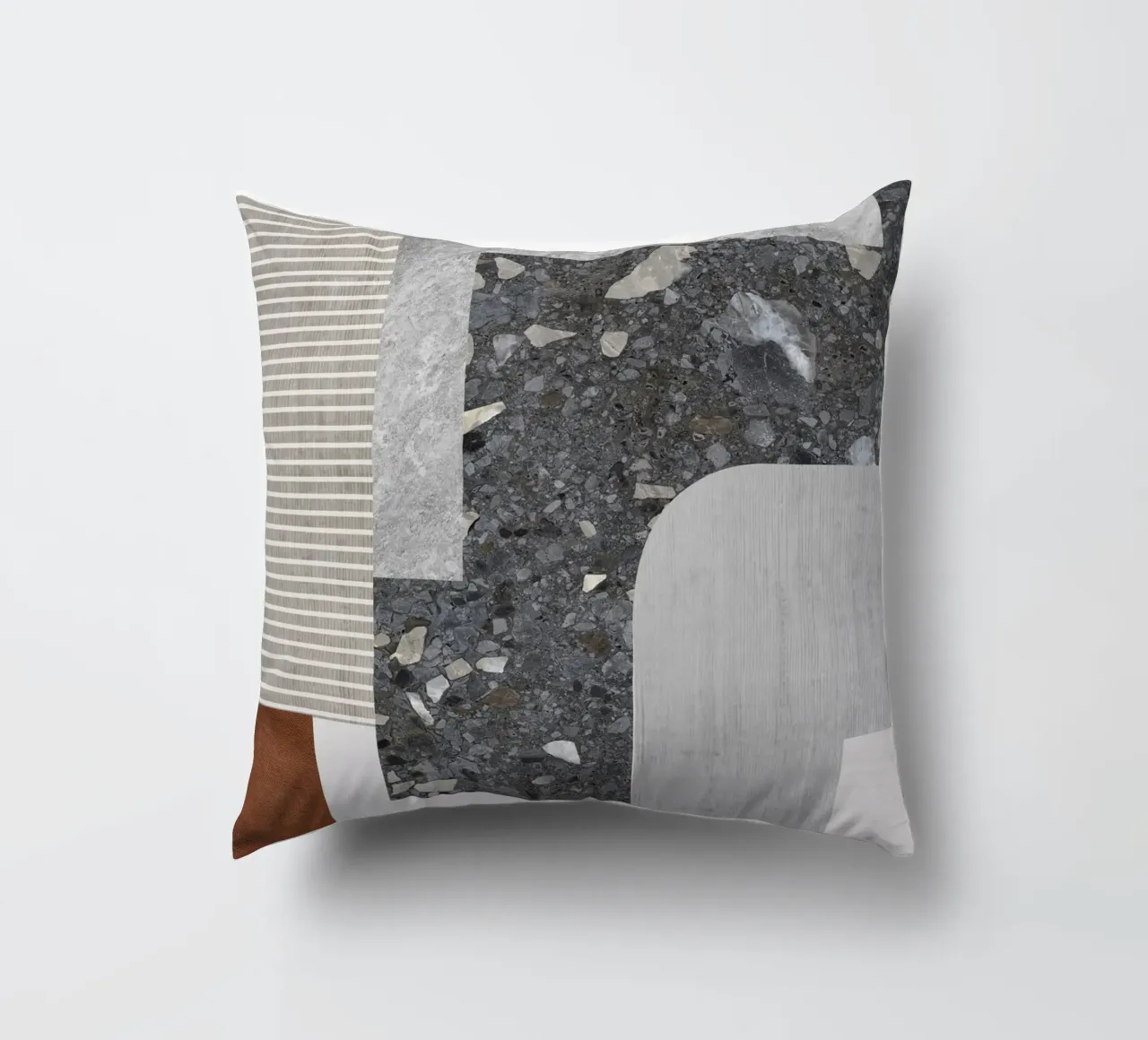 modern abstract art concrete cuscino da vintageshop