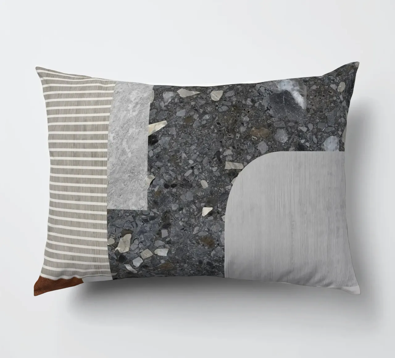 modern abstract art concrete cuscino da vintageshop