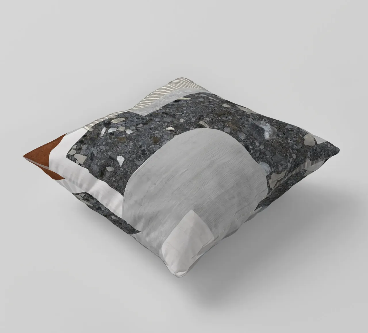 modern abstract art concrete cuscino da vintageshop