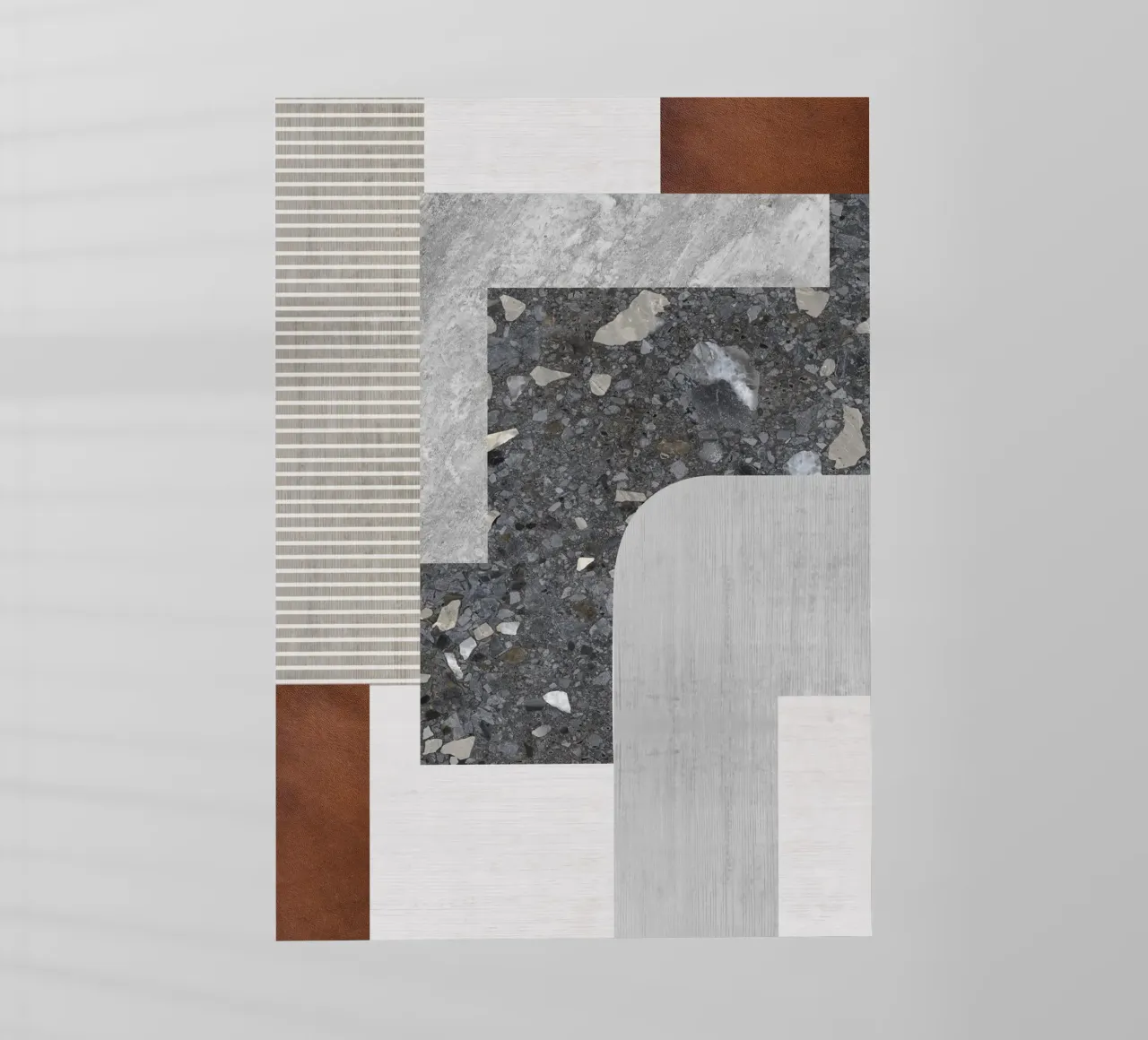 modern abstract art concrete pellicola backlit da vintageshop