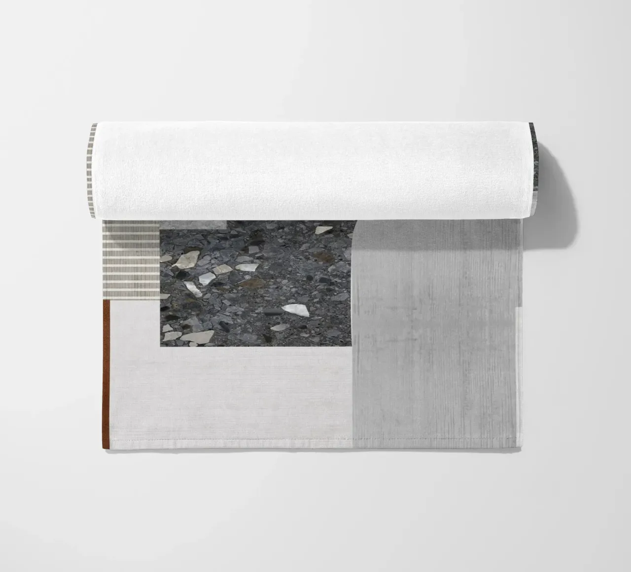 modern abstract art concrete telo mare da vintageshop