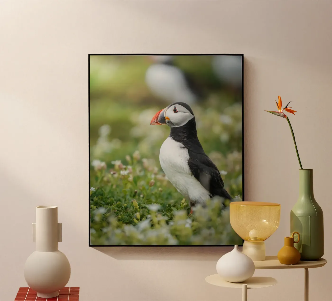 Puffin acryl van Tom's Wildlife
