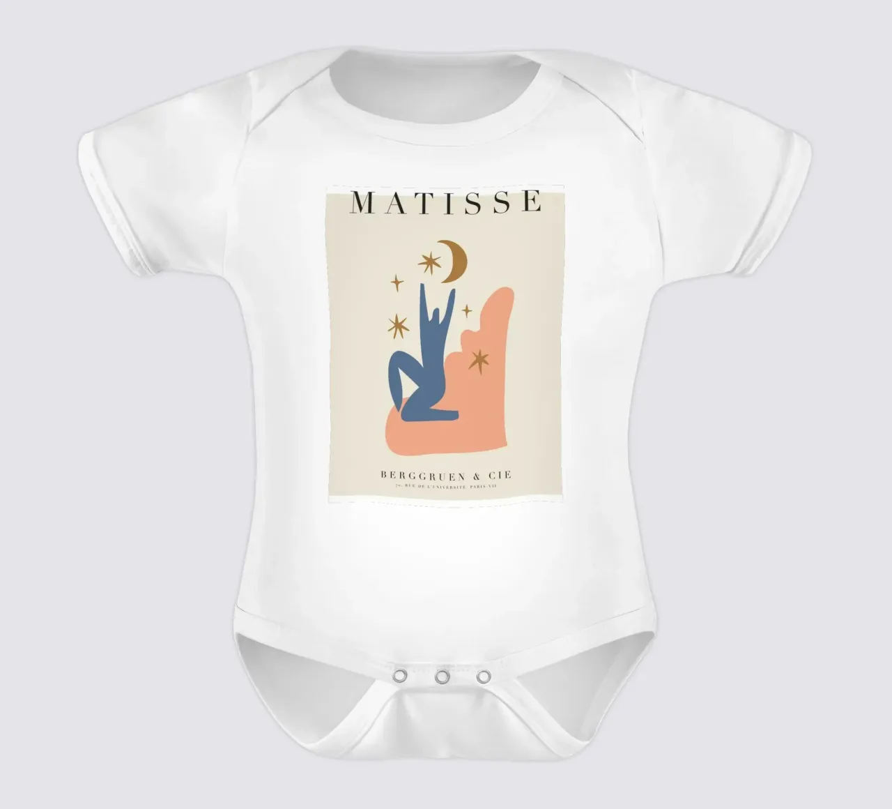 Luna crepitante body neonato maniche corte da sazkia art