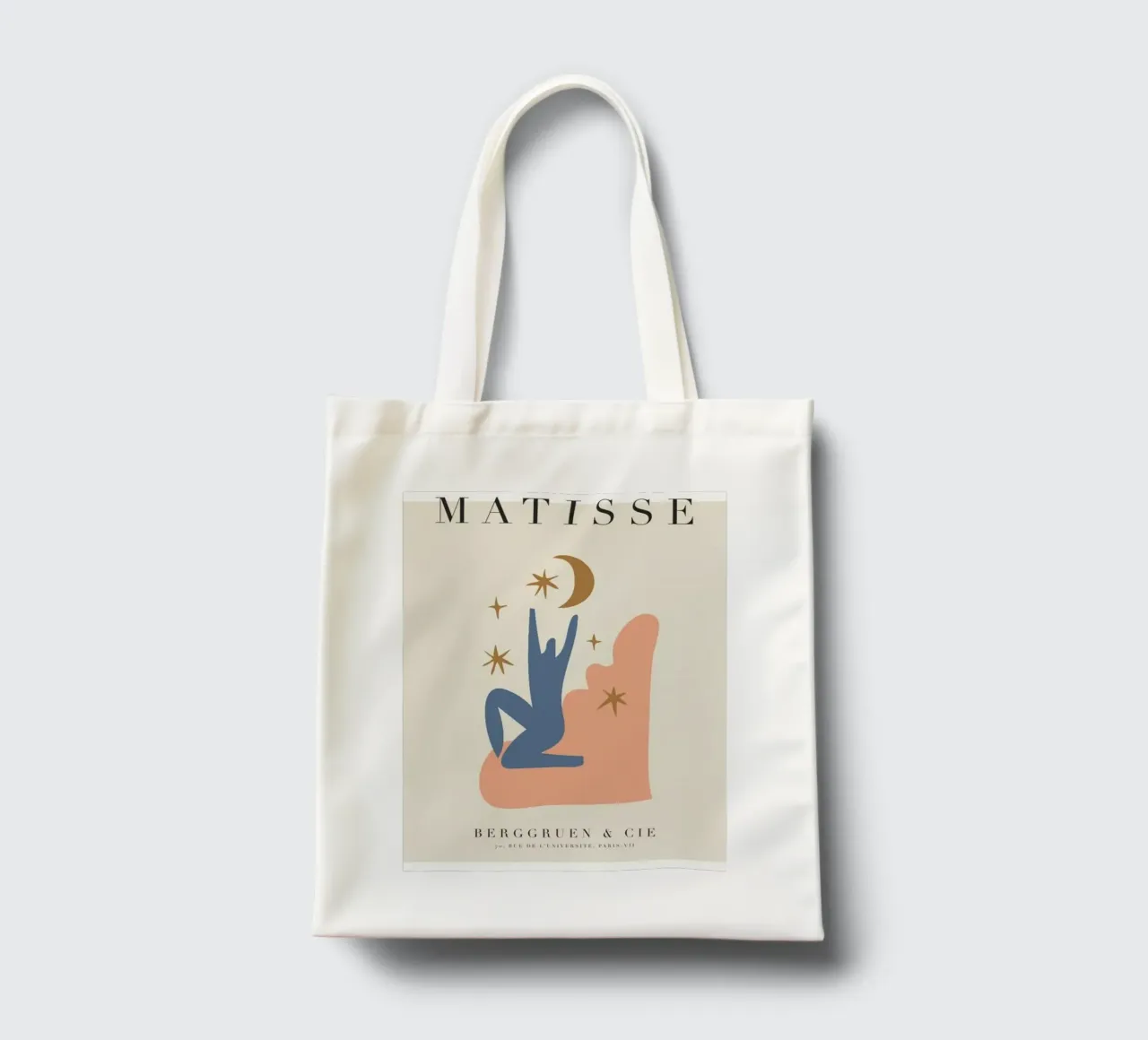creacent moon tote bag by sazkia art