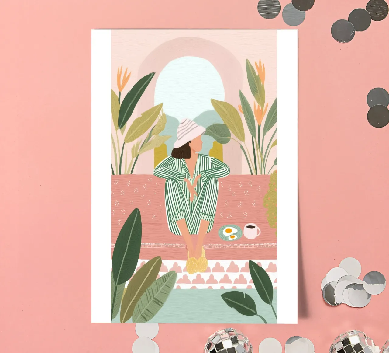 Breakfast and Botanicals foglio adesivo da Clara August