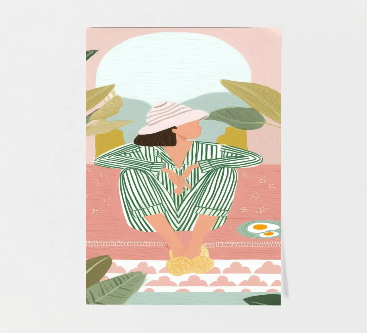Breakfast and Botanicals foglio adesivo da Clara August