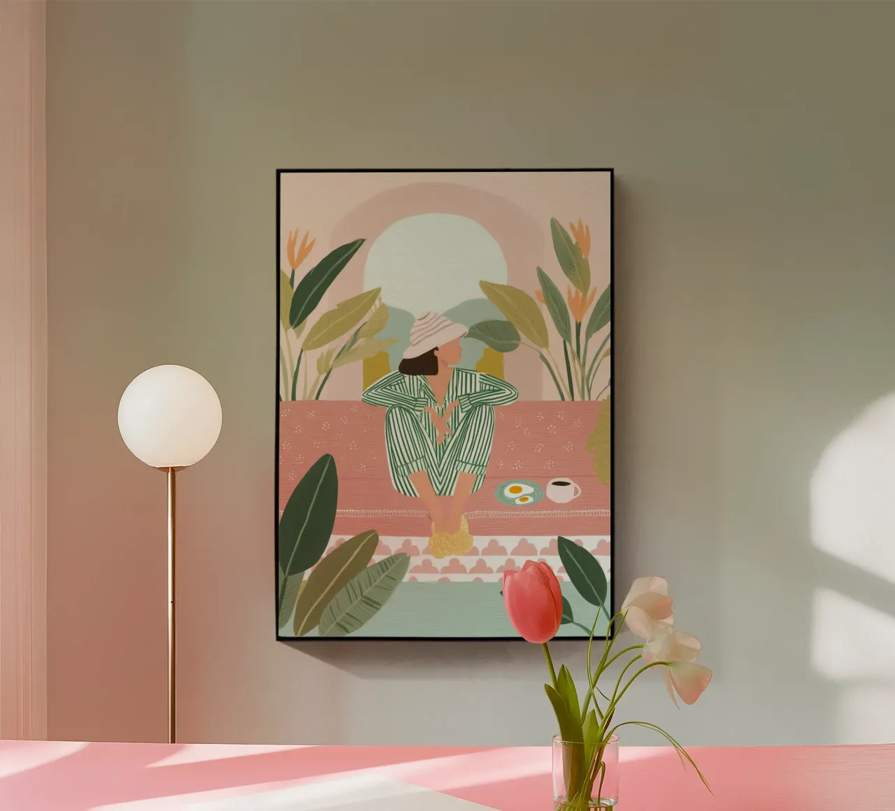 Breakfast and Botanicals plexiglass da Clara August