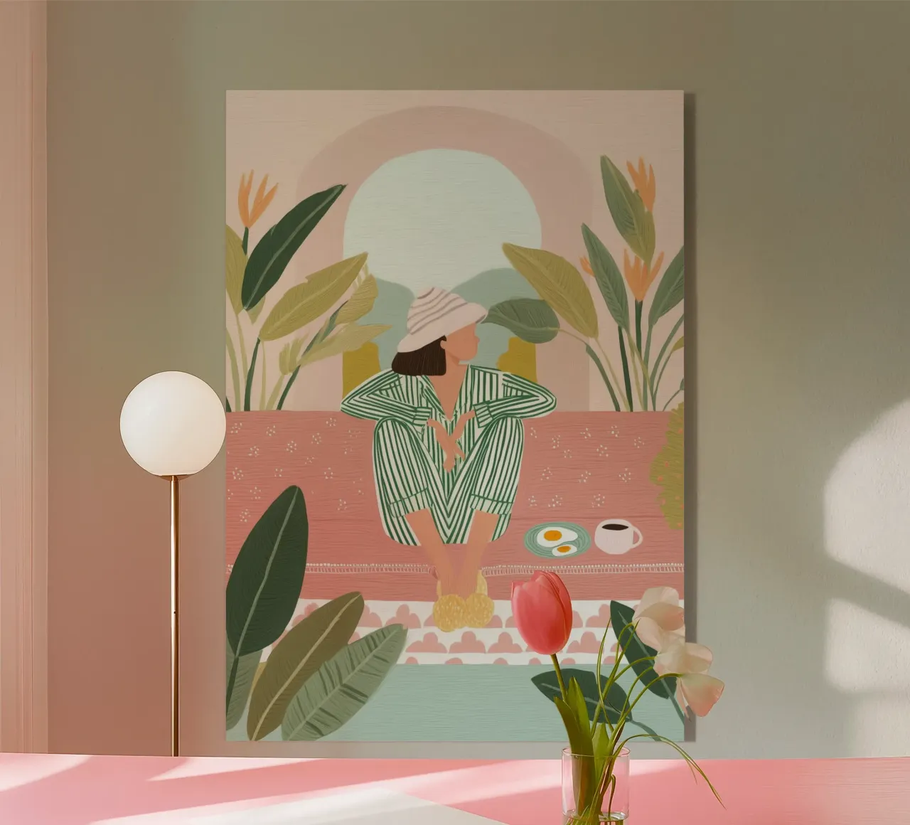 Breakfast and Botanicals plexiglass da Clara August