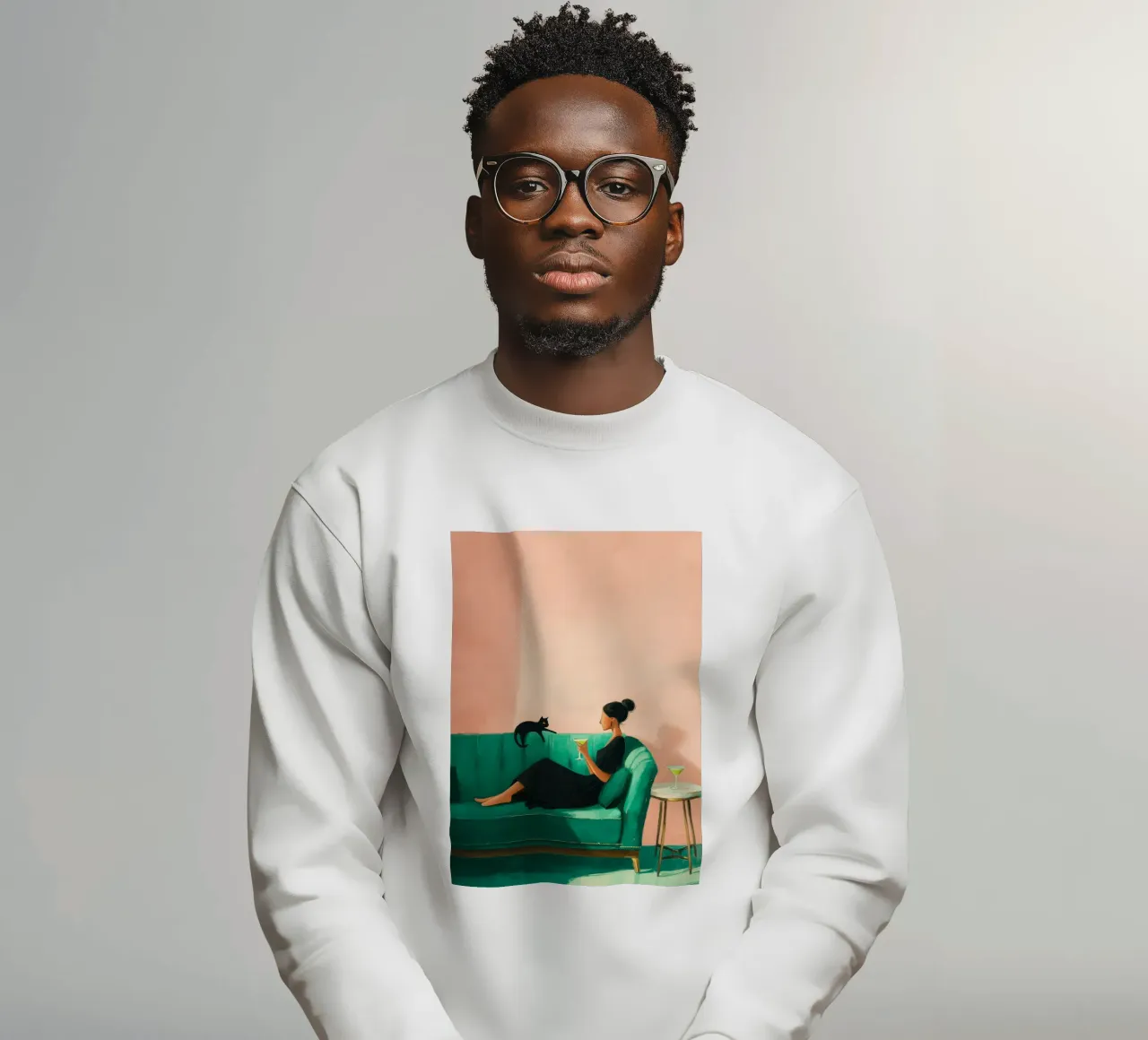 The Martini & the Cat I felpa da Clara August