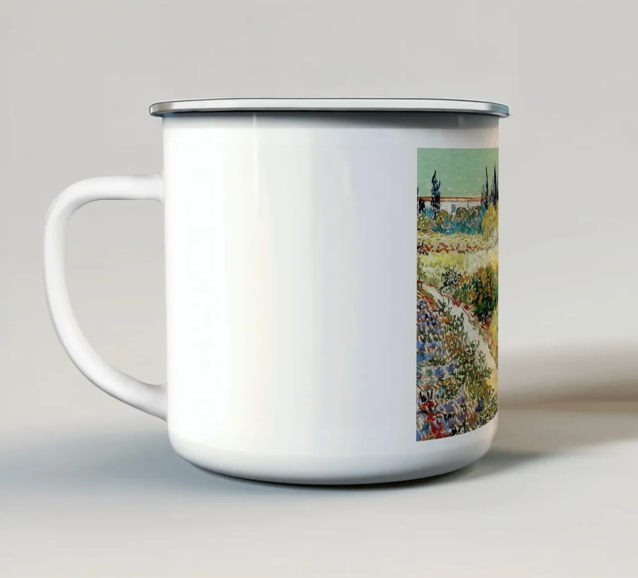 Il giardino di Arles 1888 tazza in smalto da ValerieArt