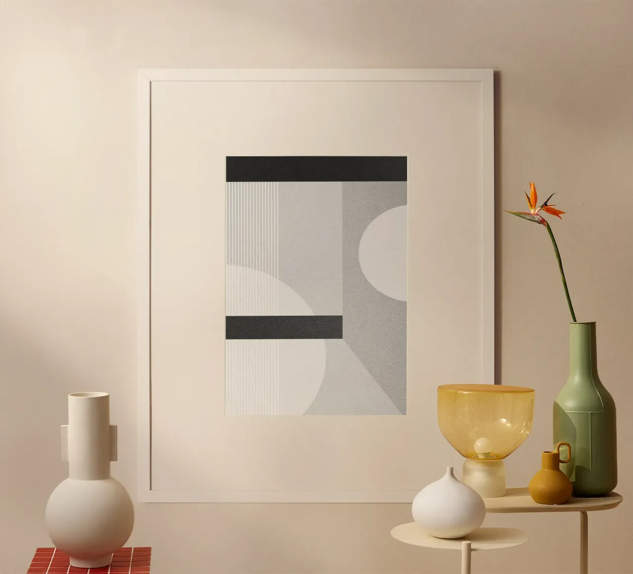 geometric modern abstract art carta hahnemühle da vintageshop