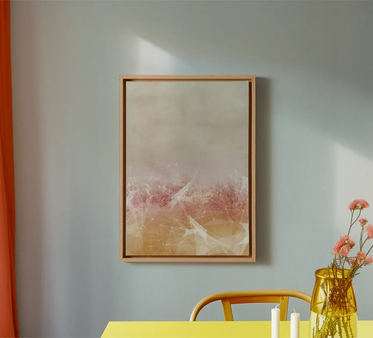 modern abstract art geometric low tela da vintageshop
