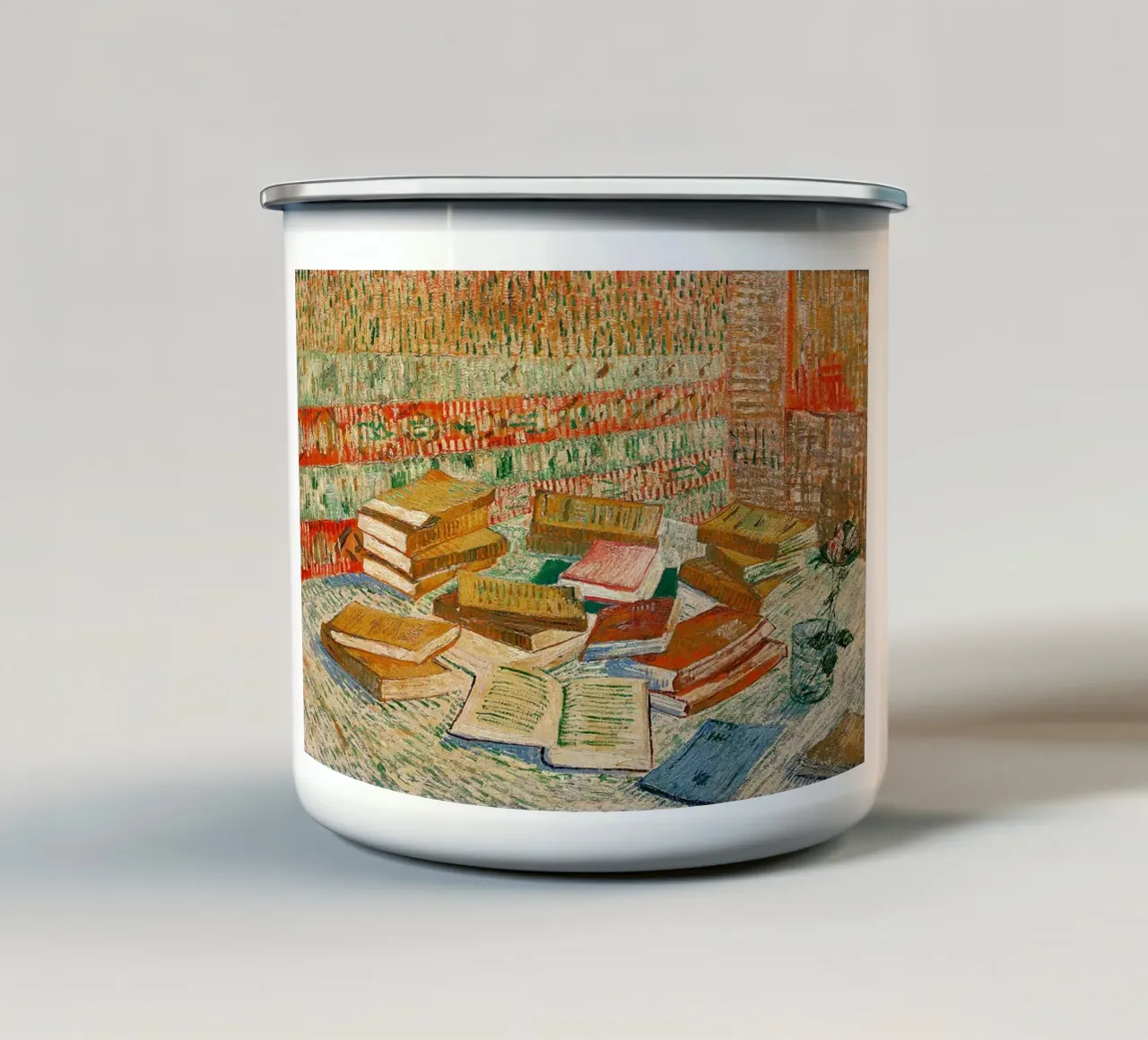 I libri gialli tazza in smalto da ValerieArt