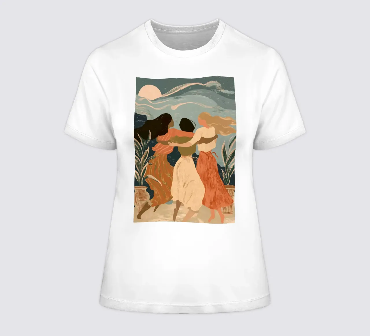 Daughters of the Moon t-shirt da donna da Clara August