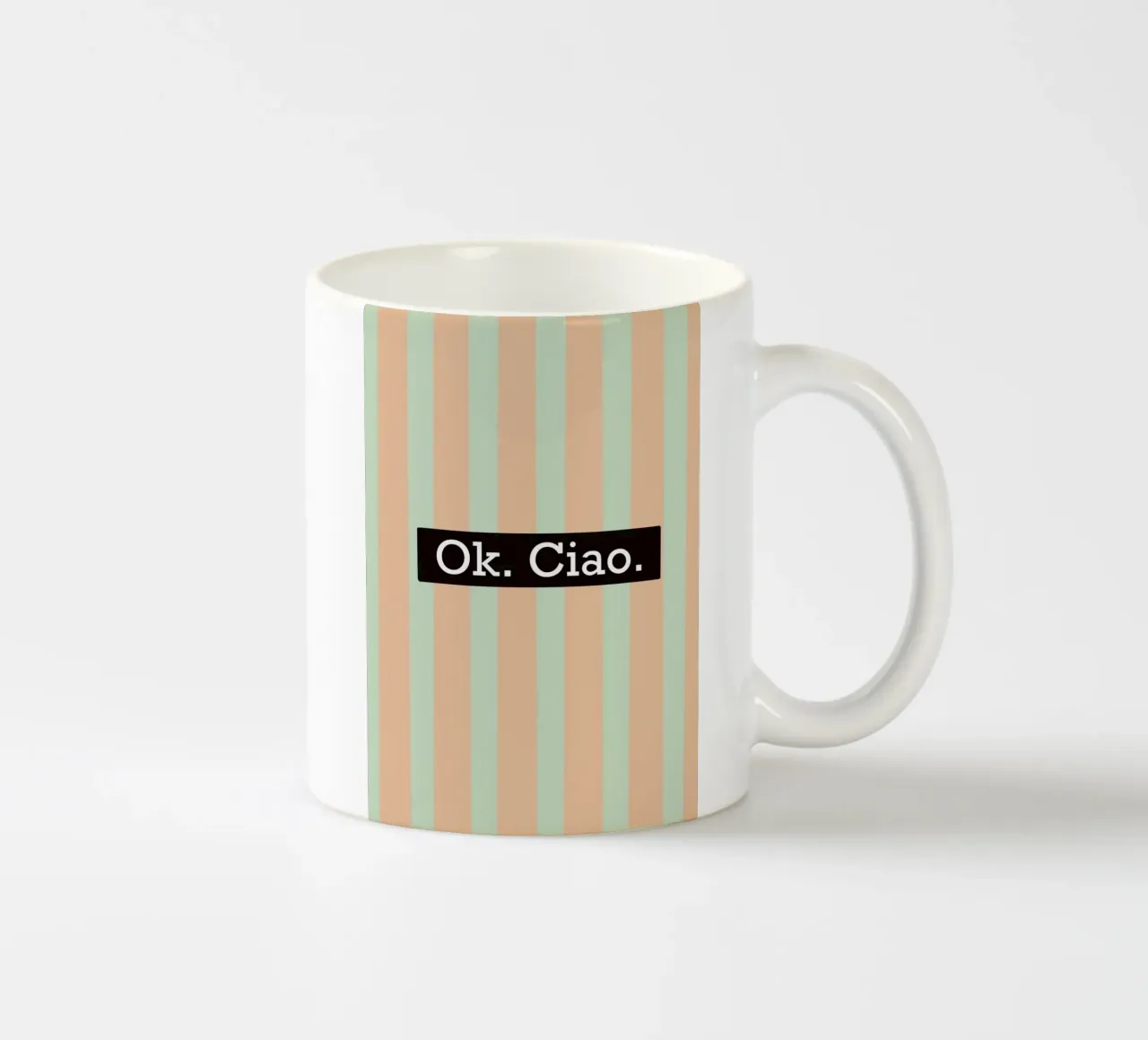 OK. Ciao. tazza in ceramica da litt&lines