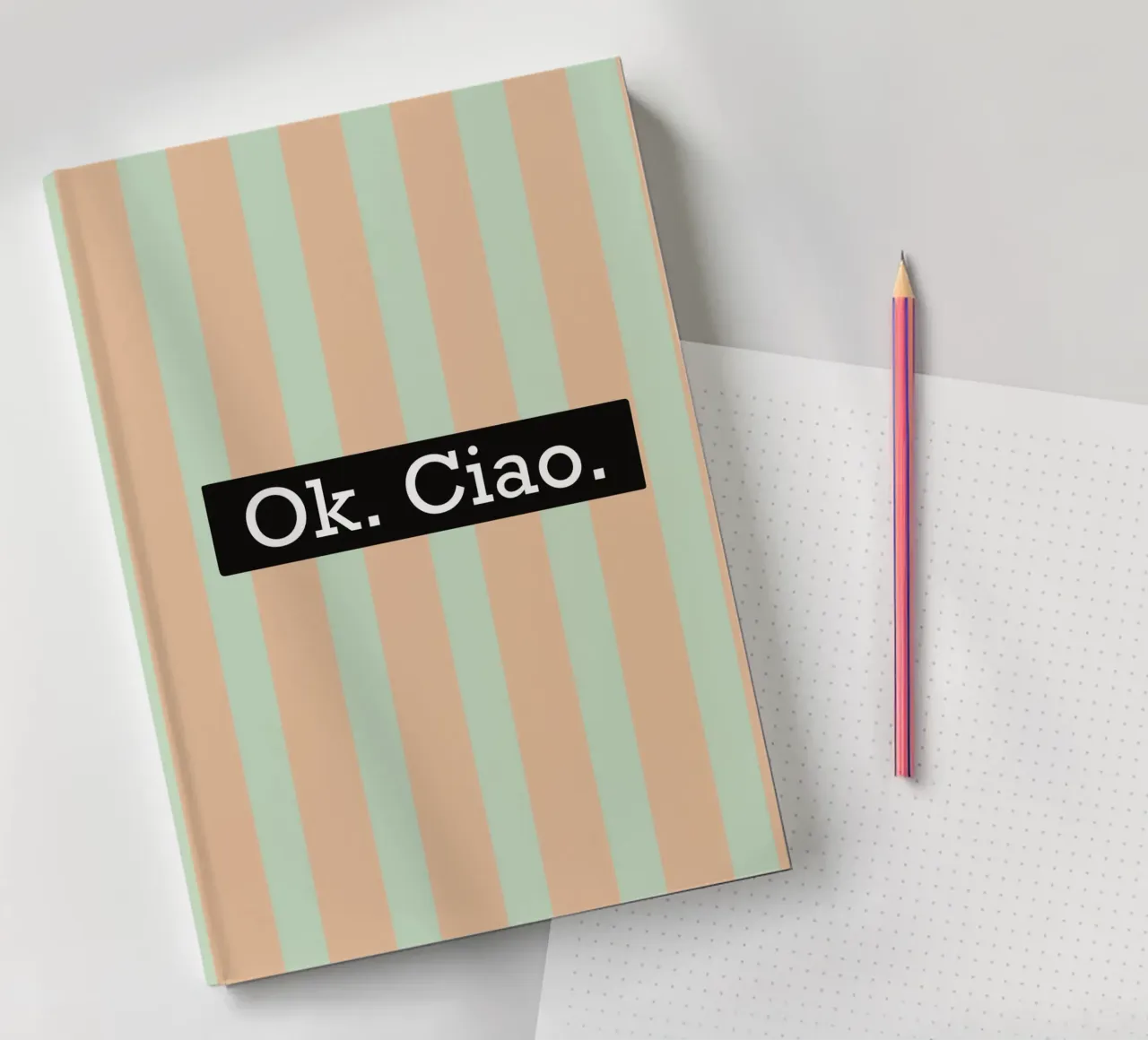 OK. Ciao. notebook by litt&lines