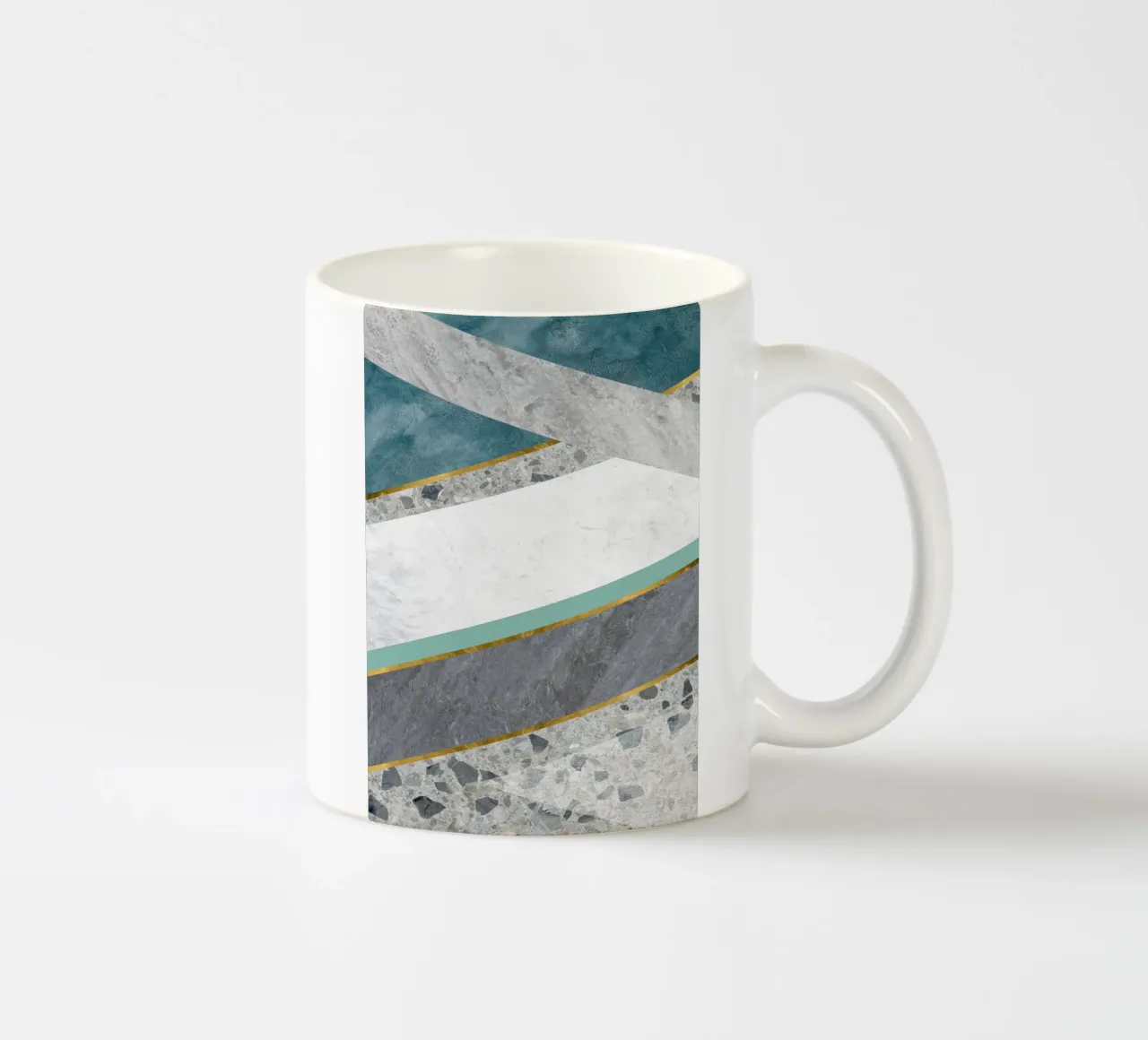 modern abstract art geometric keramische mok van vintageshop