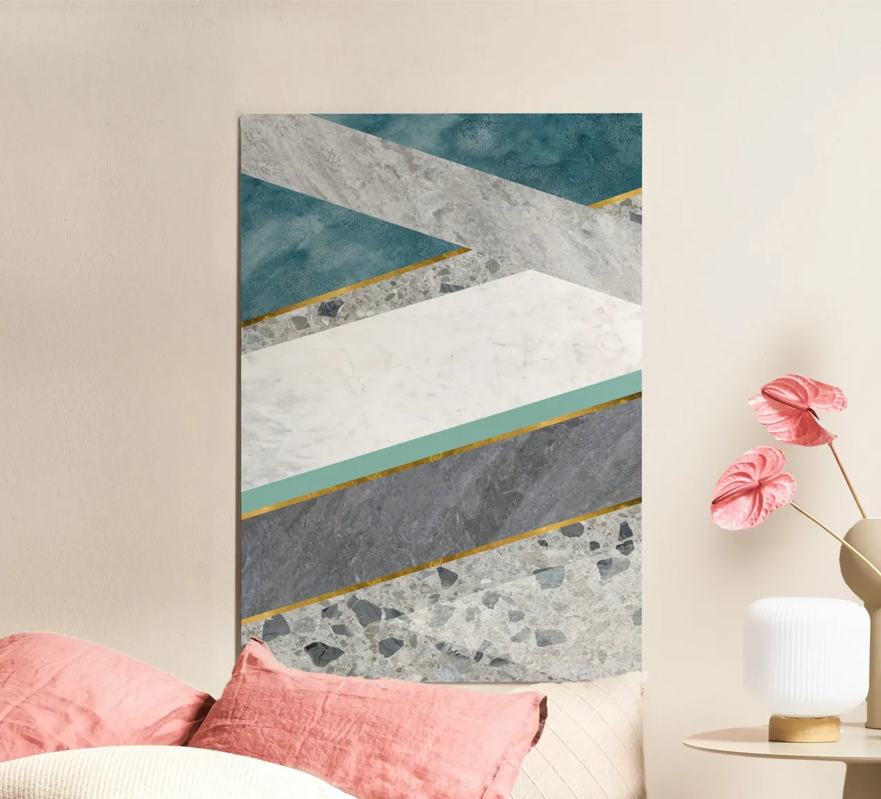 modern abstract art geometric pannello forex da vintageshop