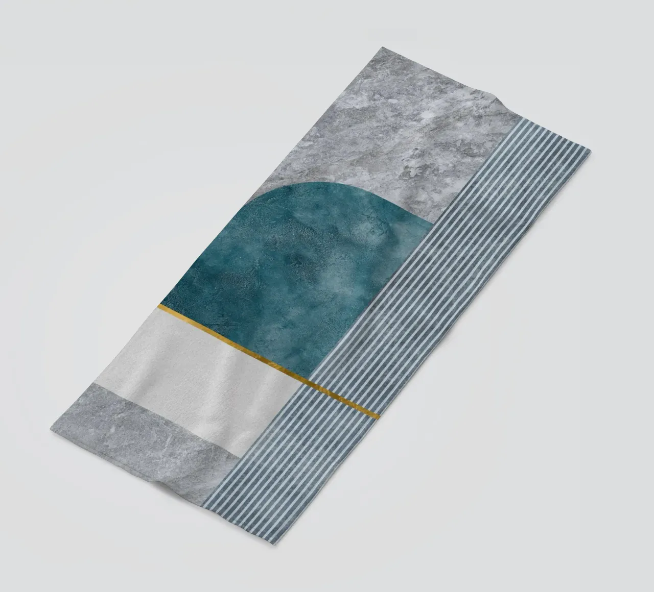 modern abstract art geometric telo mare da vintageshop