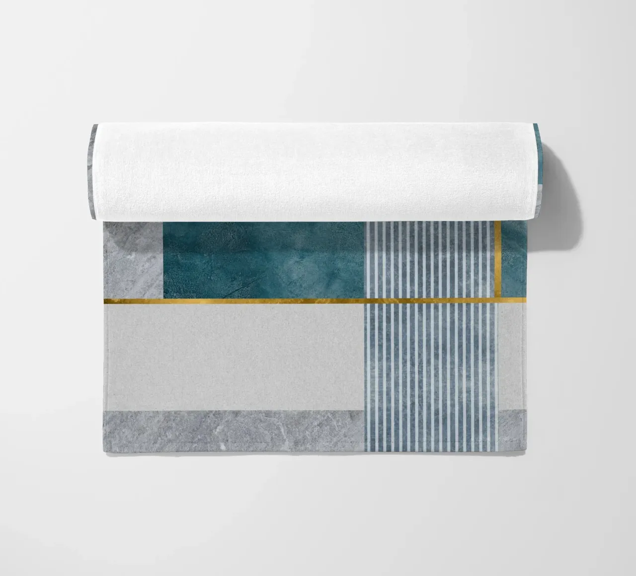 modern abstract art geometric telo mare da vintageshop