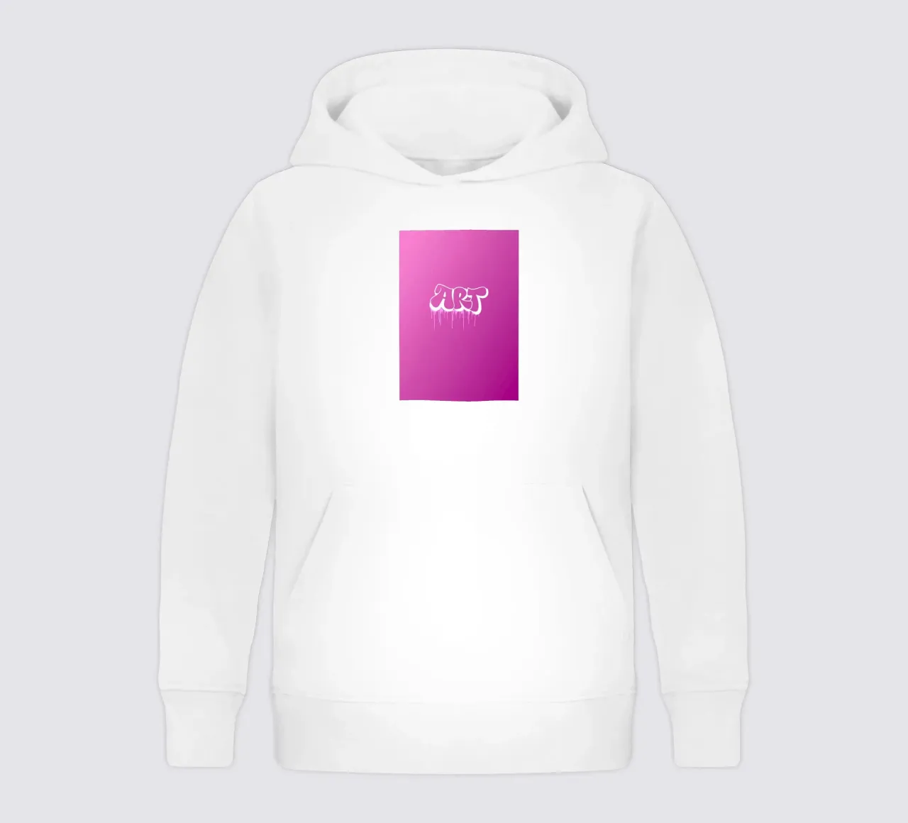 Pink Art kids hoodie by Flo Klein
