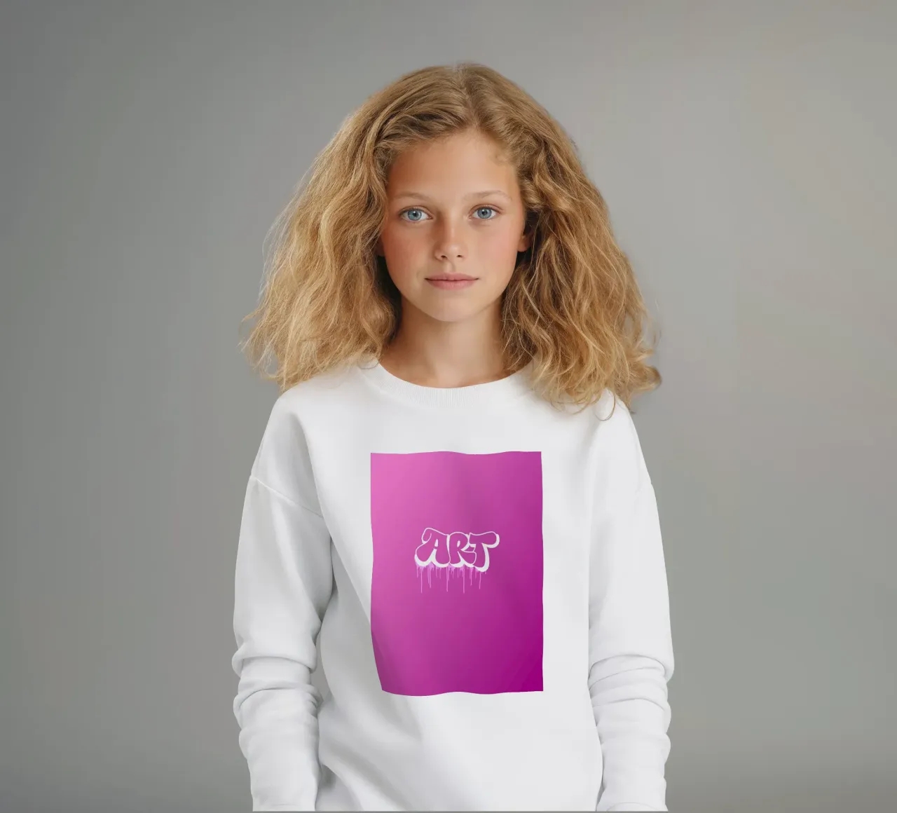 Pink Art felpa bambino da Flo Klein