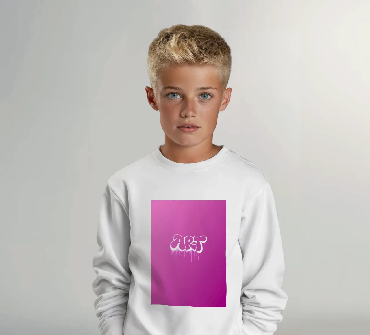 Pink Art felpa bambino da Flo Klein