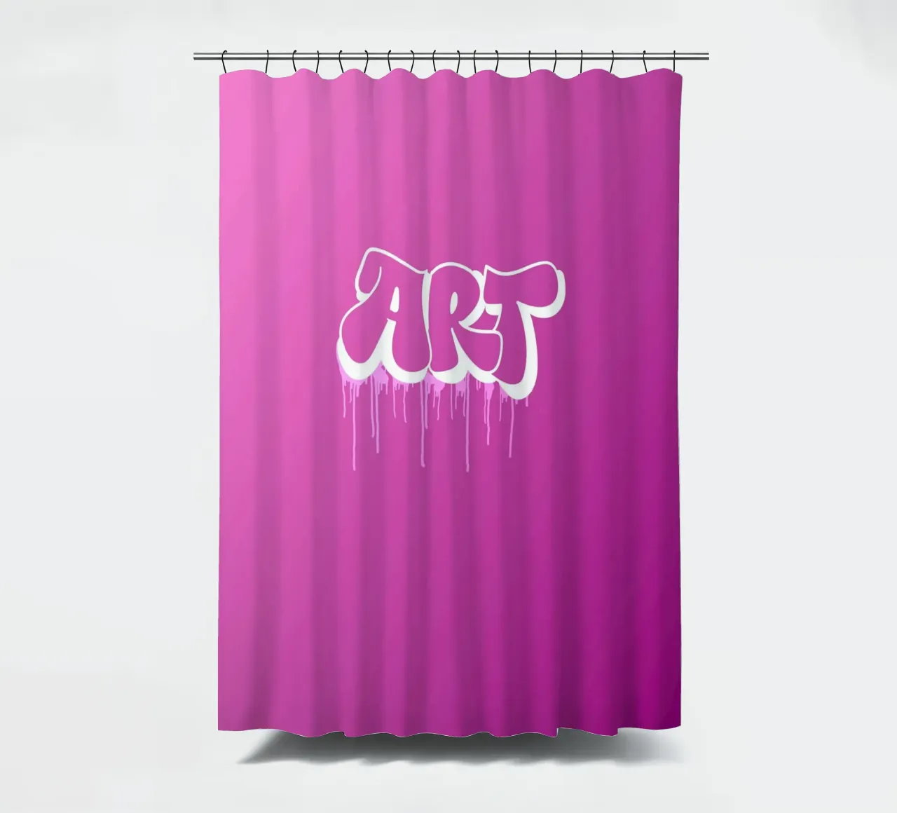 Pink Art douchegordijn van Flo Klein