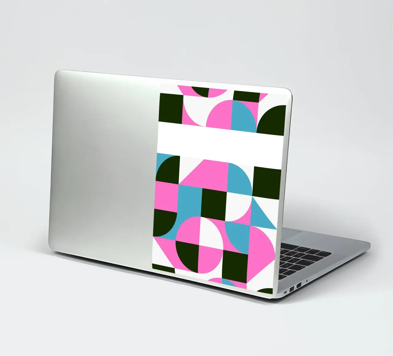Forme geometriche pop - Arte retrò in rosa e turkis adesivo da Studio Vibe