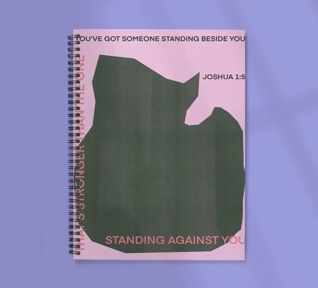 Someone standing beside you spiral notebook by Little Dean