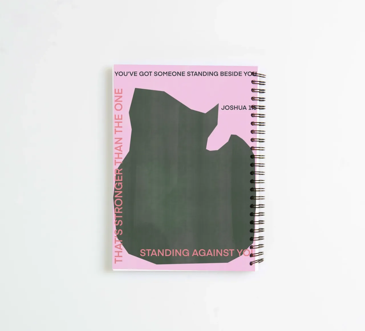 Someone standing beside you spiral notebook by Little Dean